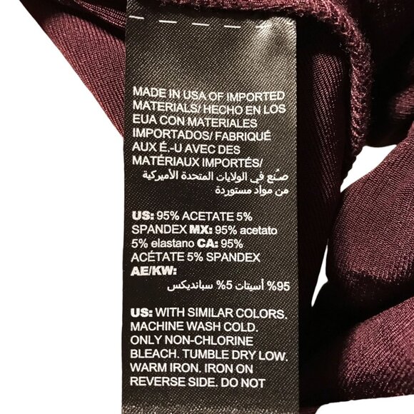 Chico's Travelers Deep Plum Open Front‎ 3/4 length sleeve Women s Size XL Shirt - Picture 3 of 5